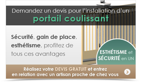 Demandez un devis pour l’installation d’un portail coulissant. Sécurité, gain de place, esthétisme découvre tous les avantages